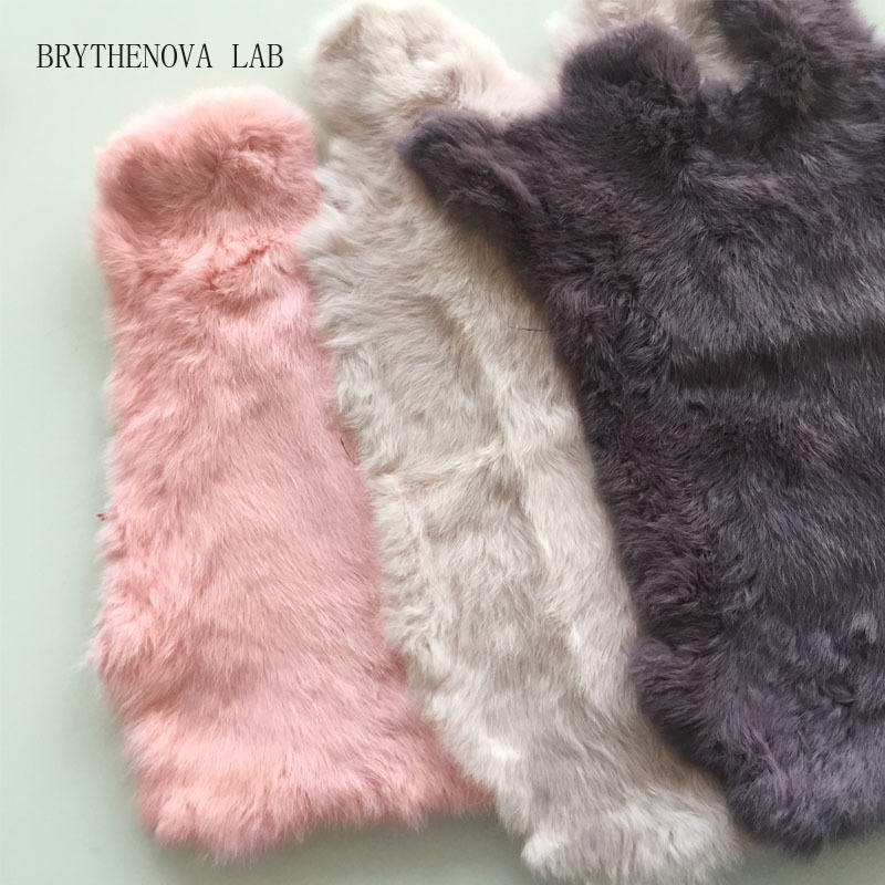 Home Textiles Sale - Fourrure de lapin véritable multicolore en