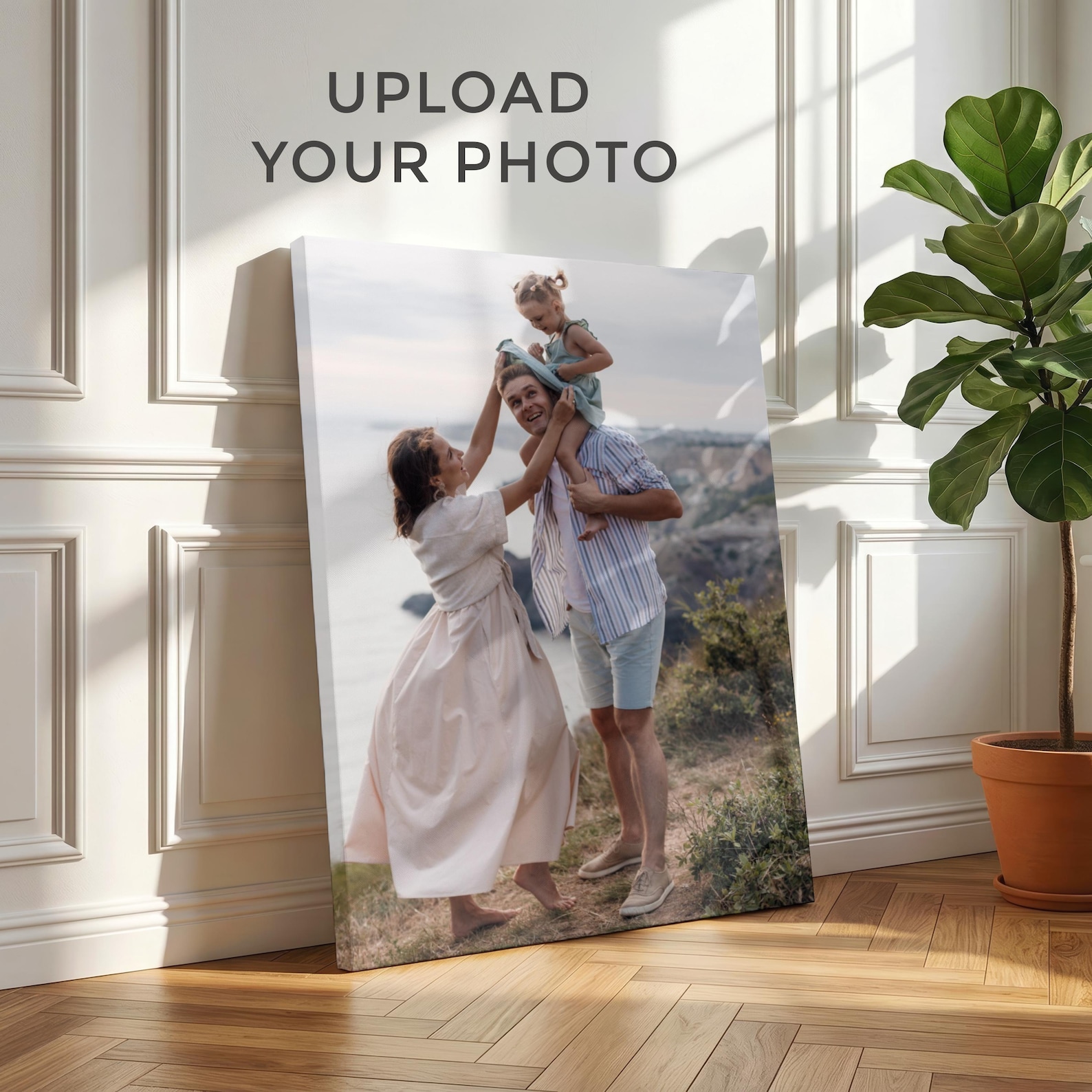 Home Textiles & Decorations - Toile photo personnalisée, Art mural familial