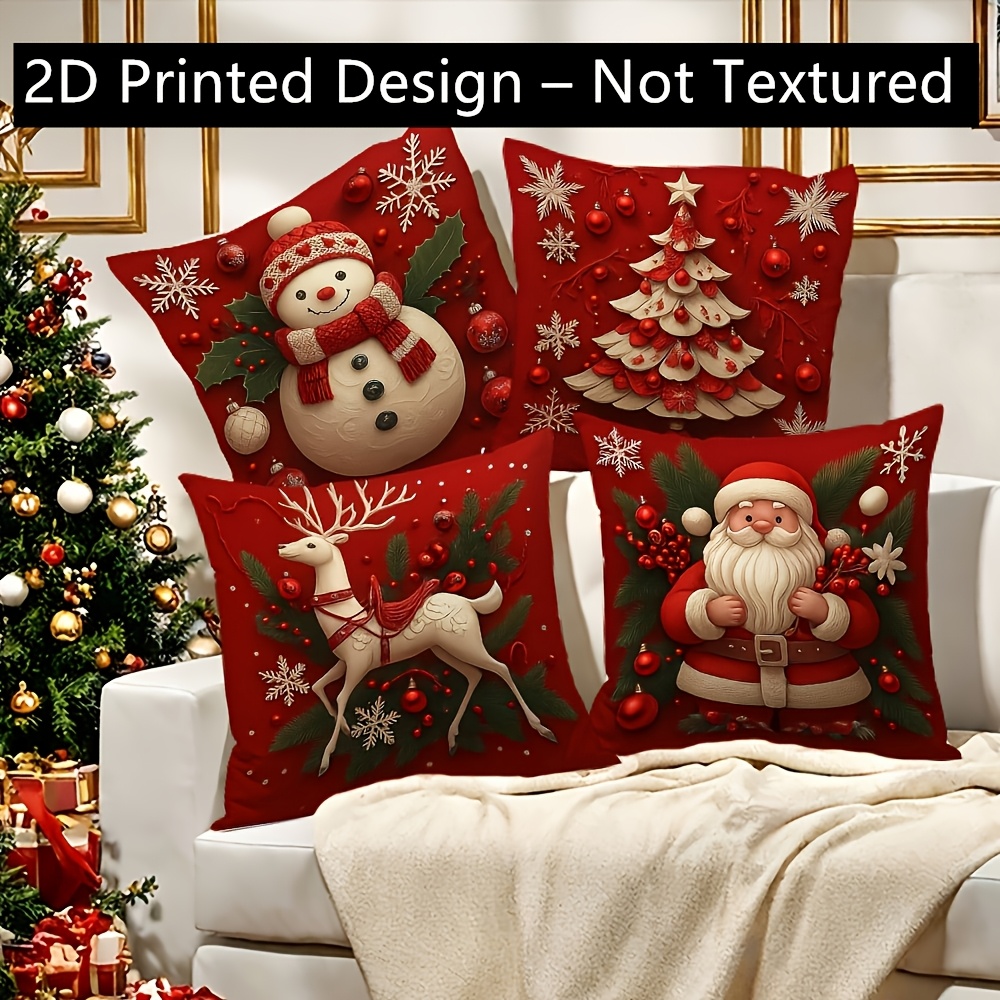 Pillow Insert 18X18 - 2 housses de coussin de Noël,