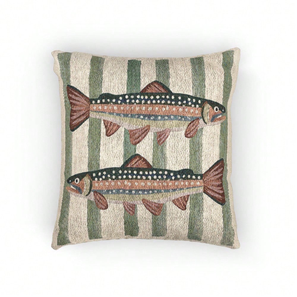 Coussin décoratif Truite arc-e - Pillow Insert 18X18 avis et prix
