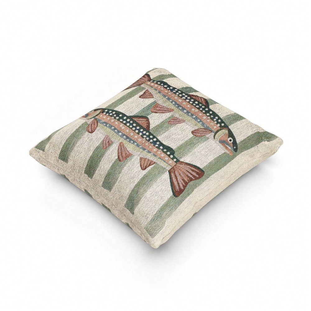 Coussin décoratif Truite arc-e - Pillow Insert 18X18 avis et prix