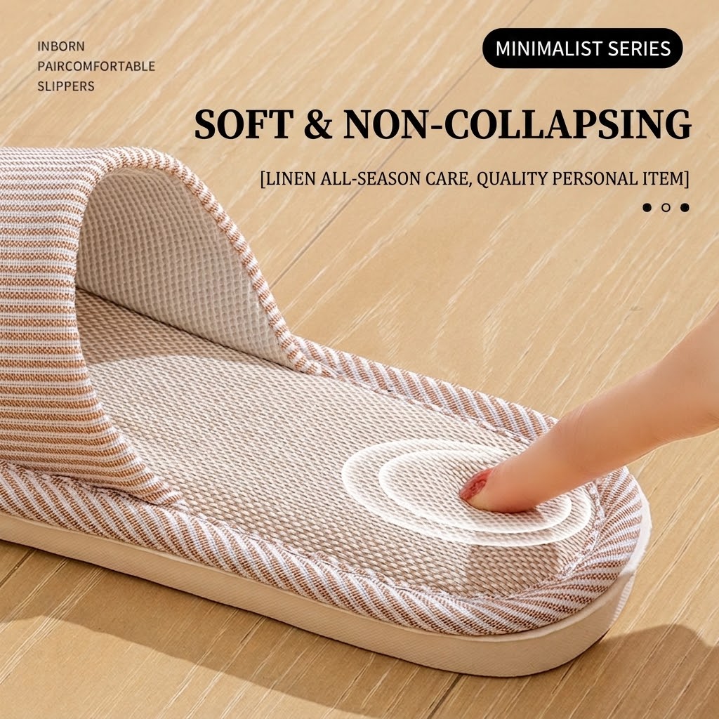 Chaussons en lin respirant pou - Home Textile avis et prix